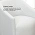 Rafa Performance Dining Chair with Casters – Comfortable Dining Armchair | Elegant Dining Chairs | Kinwell Furniture | Durable Performance Fabric